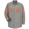 Enhanced Visibility Long Sleeve Industrial Work Shirt