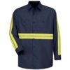 Enhanced Visibility Long Sleeve Industrial Work Shirt