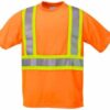 High Visibility Wicking Shirt With Contrasting Color Stripes