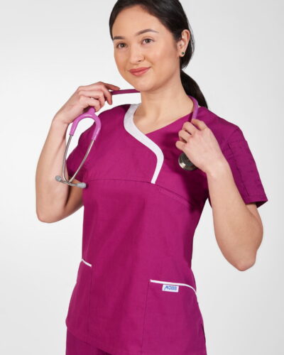 Promotional Products, Spiritwear, Safety Wear, Uniforms, Linen, Hospitality and Healthcare Supplies 35 Ladies Sculpted Scrub Top