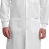 Unisex Snap Lab Coat With Knitted Cuff