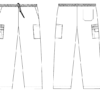 Mobb Unisex Drawstring / Elastic 5 Pocket Scrub Pant