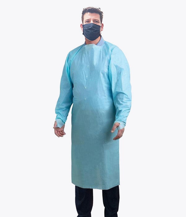 Disposable Isolation Gown – Blue