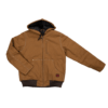WJ32 BROWN F Tough Duck Womens Duck Bomber Brown Front