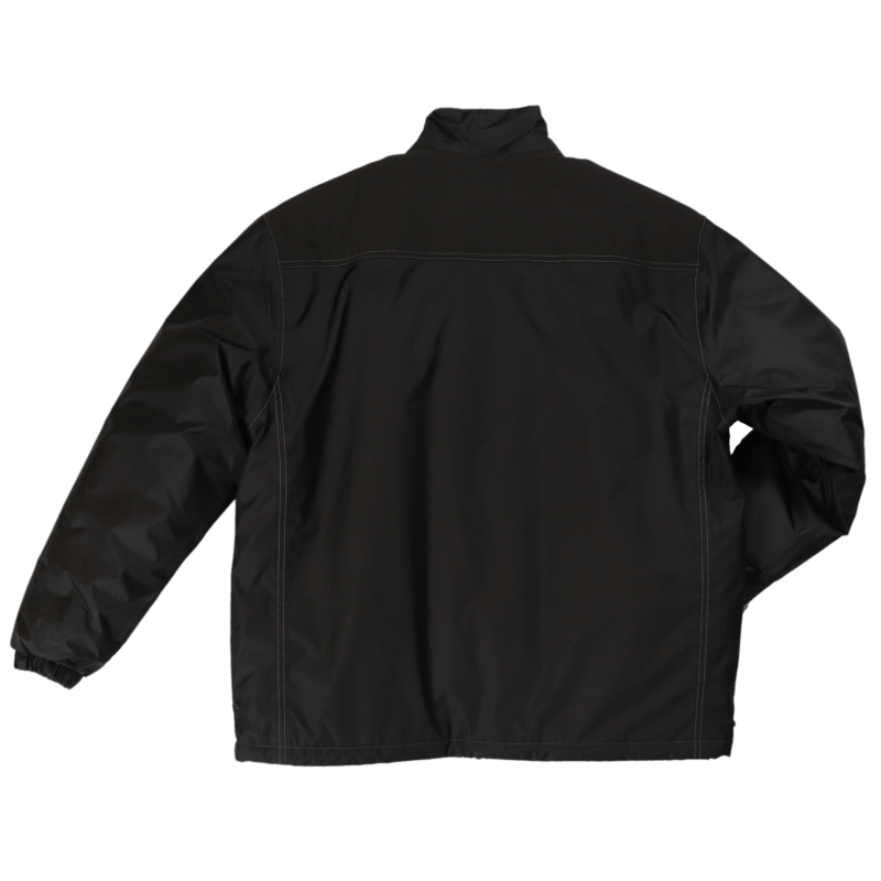 WJ24 BLACK B Tough Duck Mens Insulated Poly Oxford Jacket Black Back