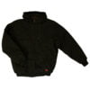 WJ08 BLACK F Tough Duck Mens Insulated Hoodie Black Front