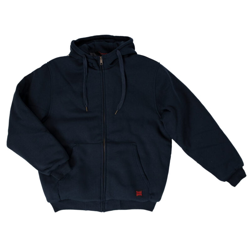 WJ08 NAVY F Tough Duck Mens Insulated Hoodie Navy Front