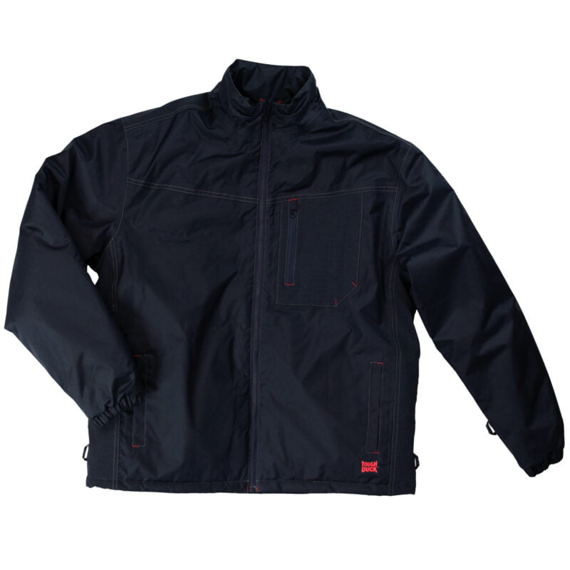 WJ14 NAVY FL Tough Duck Mens Poly Oxford 3 in 1 Parka Navy Front Liner
